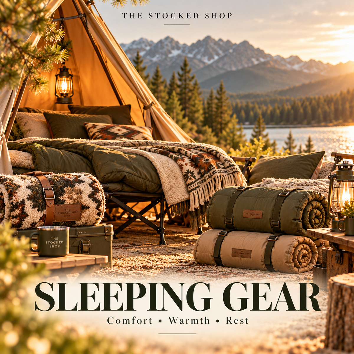 Camping sleeping gear guide from The Stocked Shop