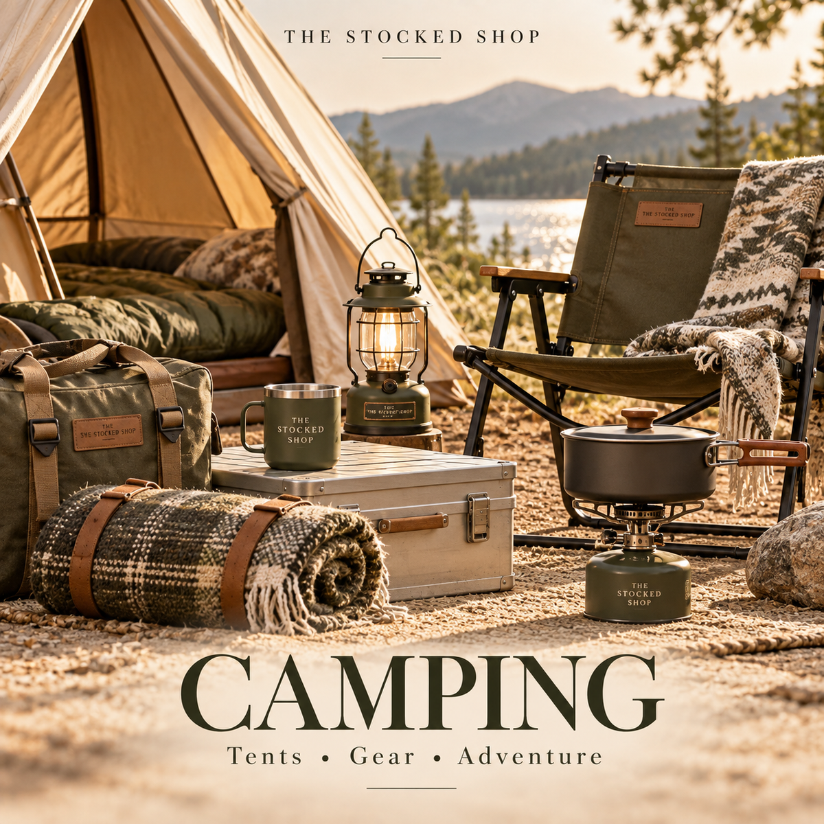 Camping collection at The Stocked Shop