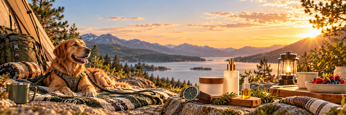 The Stocked Shop range featuring watches, health and beauty, dogs and outdoor camping