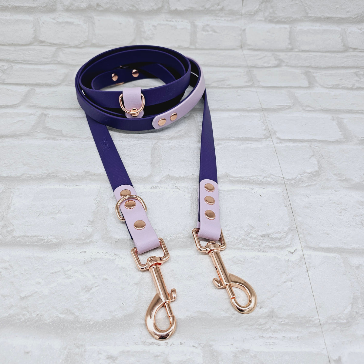 Purple & Lilac – Waterproof BioThane© Hands-Free Dog Training Lead