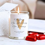 Personalised Gold Heart New Home Candle Gift Box