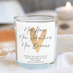 Personalised Gold Heart New Home Candle Gift Box