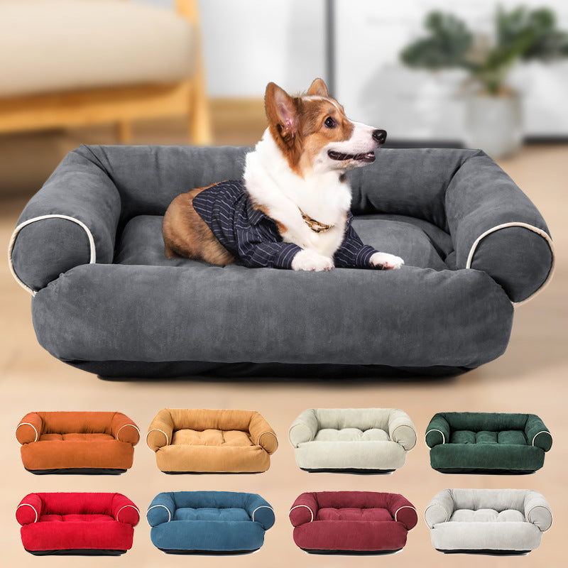 Plush Dog Sofa Bed – 9 Colours, Sizes S–5XL