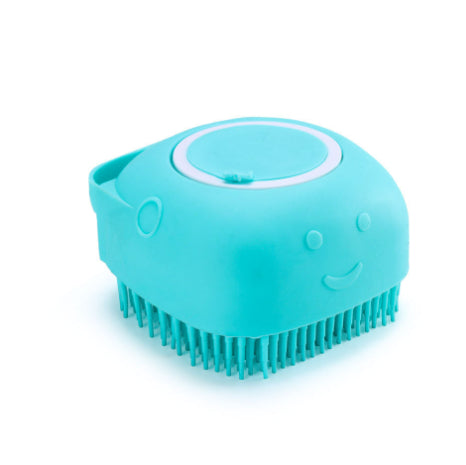 Silicone Shampoo Dispensing Bath Brush for Dogs & Cats