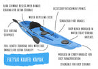 Kaafu Solo Kayak – Blue Complete Package