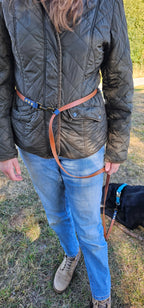 Sage & Tan – Waterproof BioThane© Hands-Free Dog Training Lead