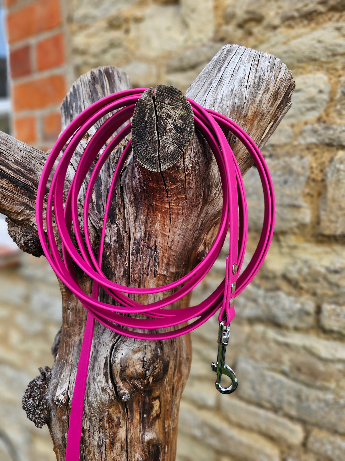 Magenta – Waterproof BioThane© Dog Long Line Lead