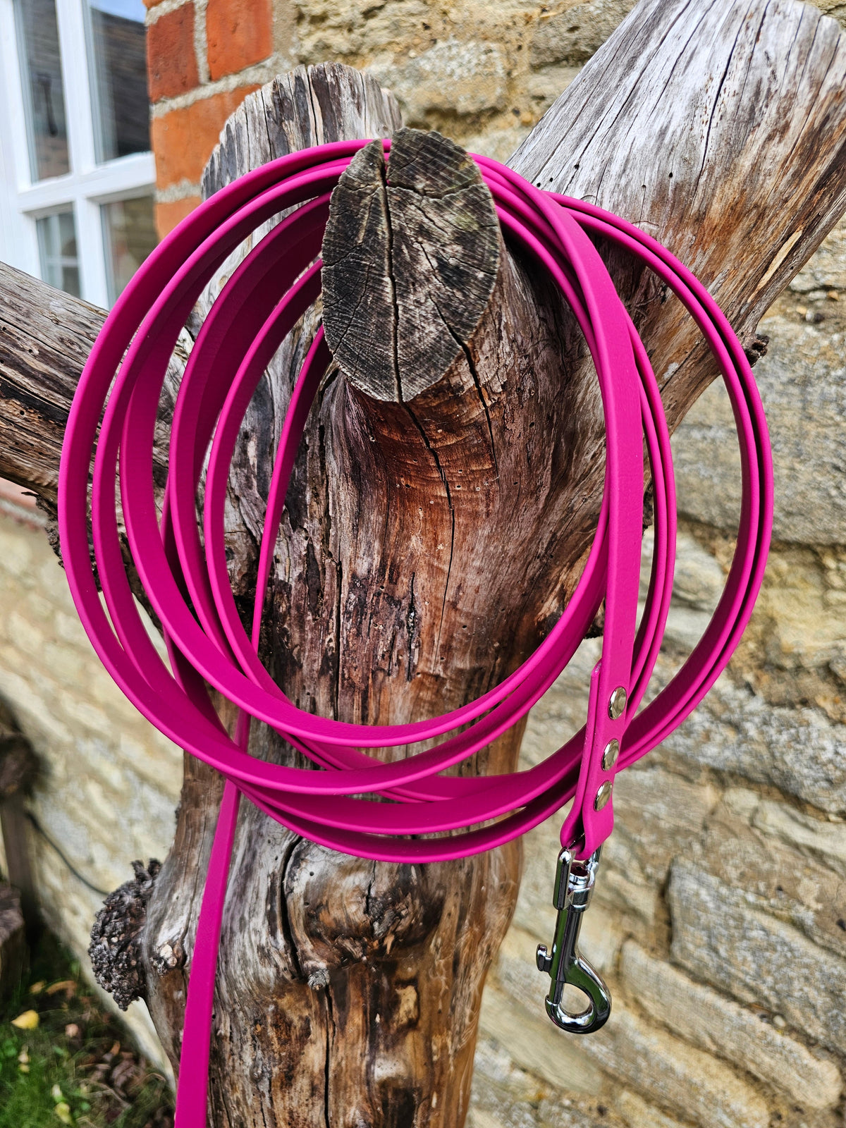 Magenta – Waterproof BioThane© Dog Long Line Lead