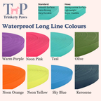 Neon Pink - Classic Waterproof Webbing Dog Long Line Lead