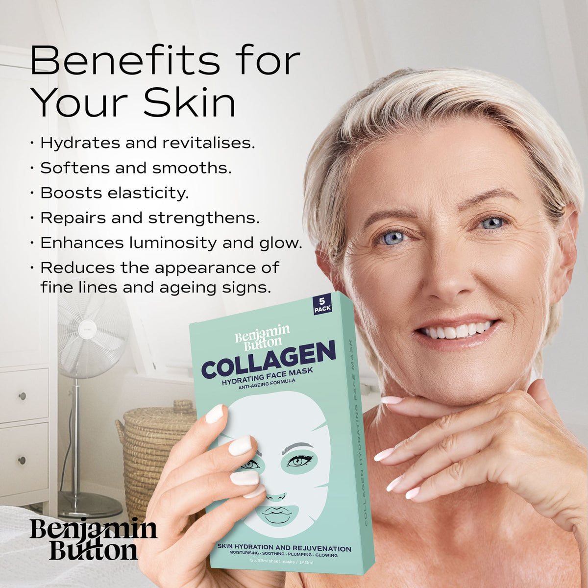 Benjamin Button Collagen Hydrating Face Mask – Single