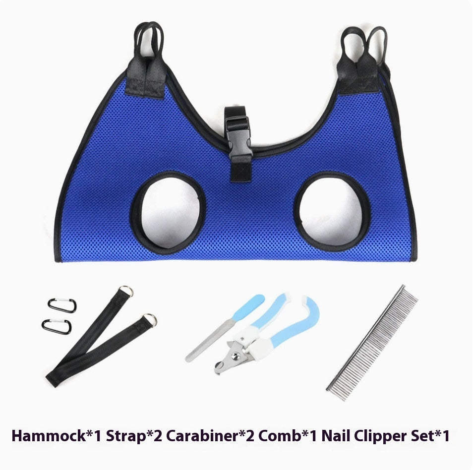 Pet Grooming Hammock for Dogs & Cats | Nail Trimming Support Sling