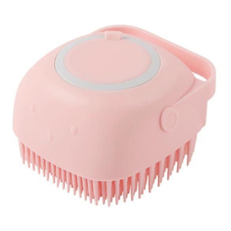 Silicone Shampoo Dispensing Bath Brush for Dogs & Cats