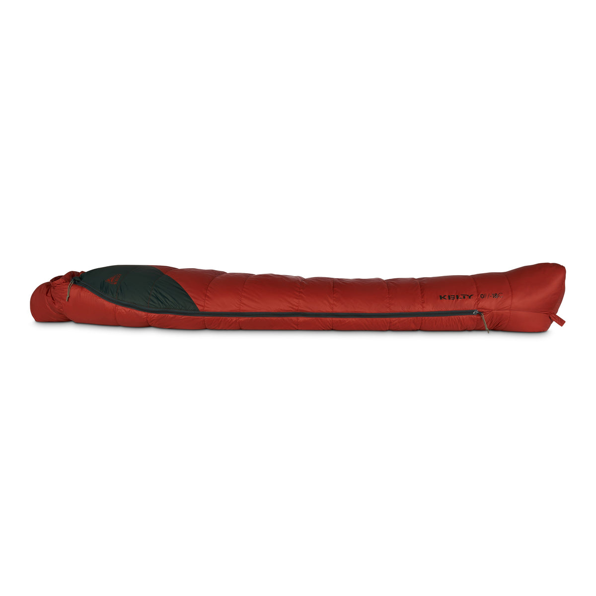 Kelty Cosmic Down 0°F (-18°C) 550-Fill Sleeping Bag - Regular - Tandoori Spice/Green Gables