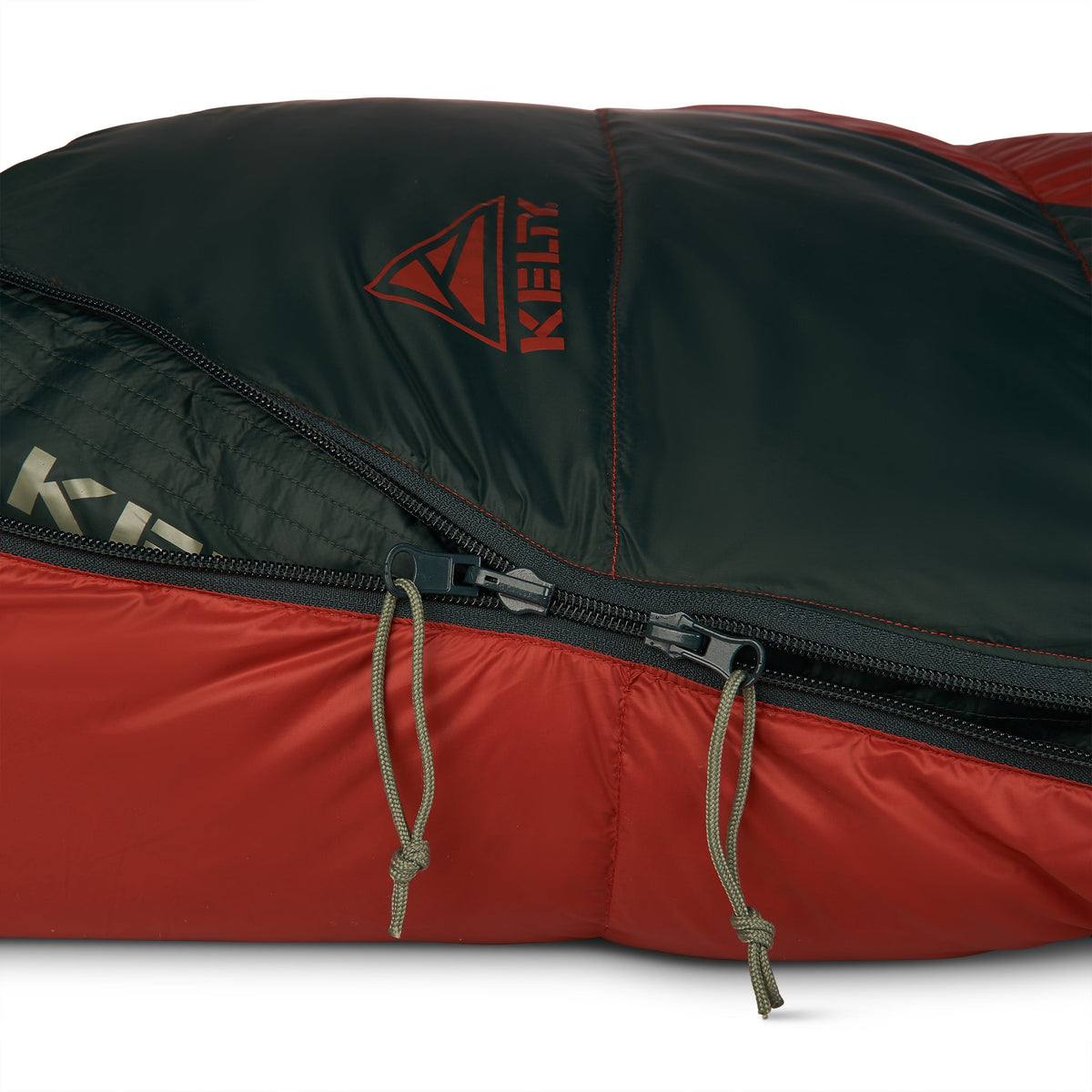 Kelty Cosmic Down 0°F (-18°C) 550-Fill Sleeping Bag - Regular - Tandoori Spice/Green Gables