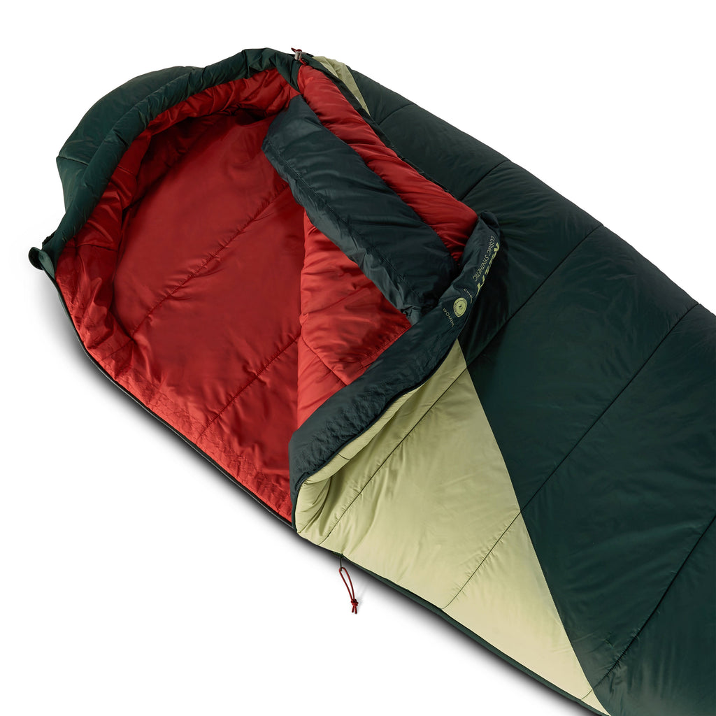 Kelty Women's Cosmic Synthetic 20°F (-7°C) Sleeping Bag - Regular - Green Gables/Laurel Green
