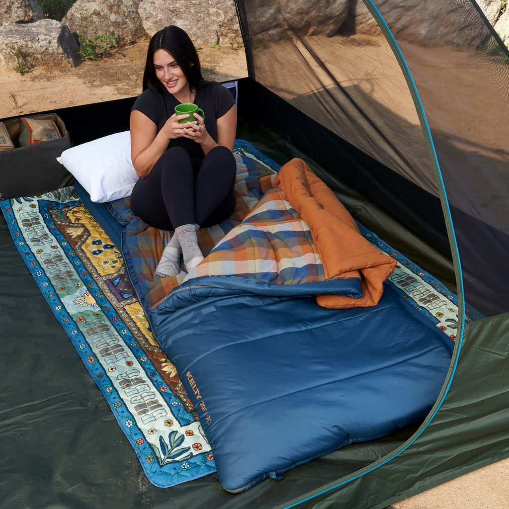 Kelty Wayback 20°F (-7°C) Synthetic Sleeping Bag - One Size - Reflecting Pond
