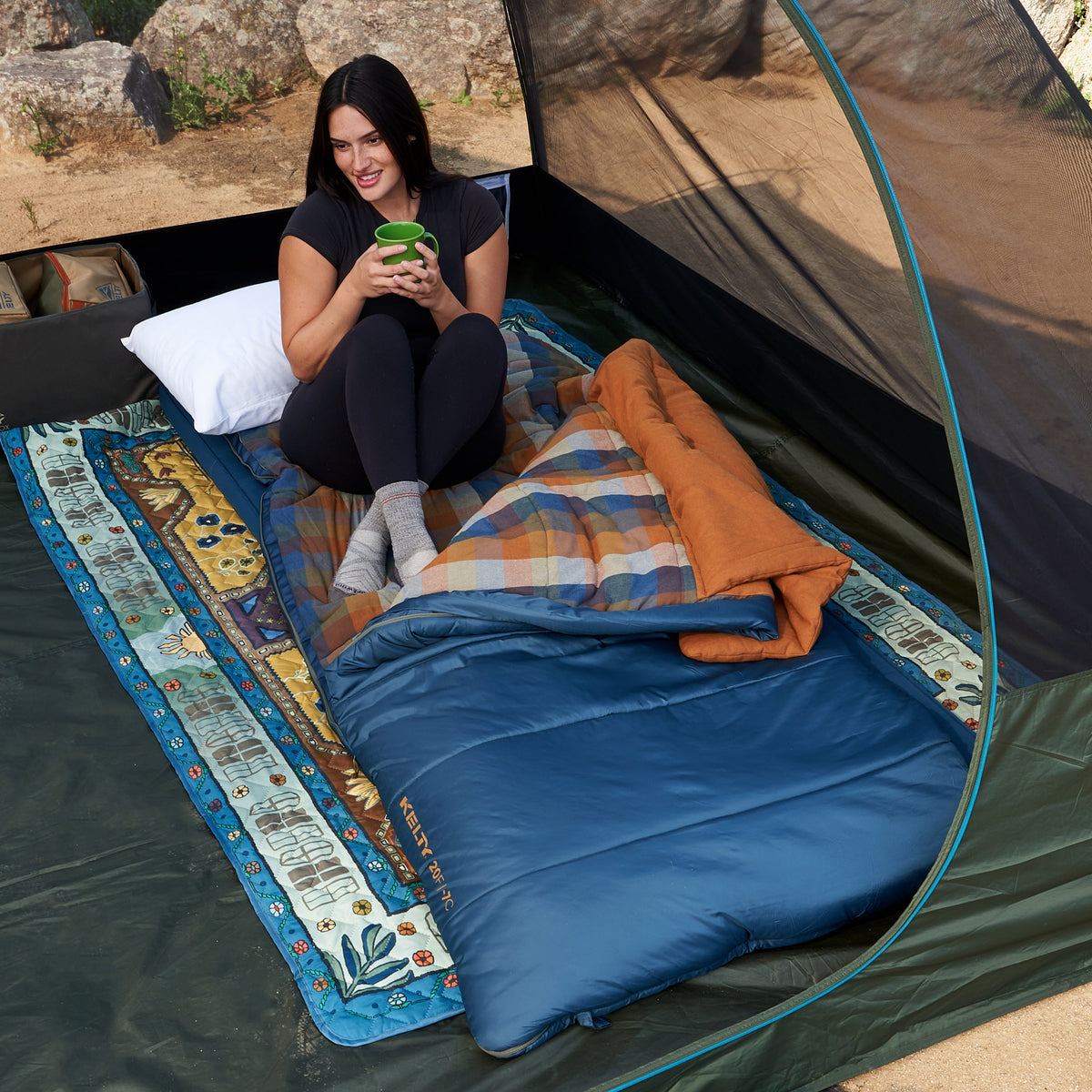 Kelty Wayback 20°F (-7°C) Synthetic Sleeping Bag - One Size - Reflecting Pond
