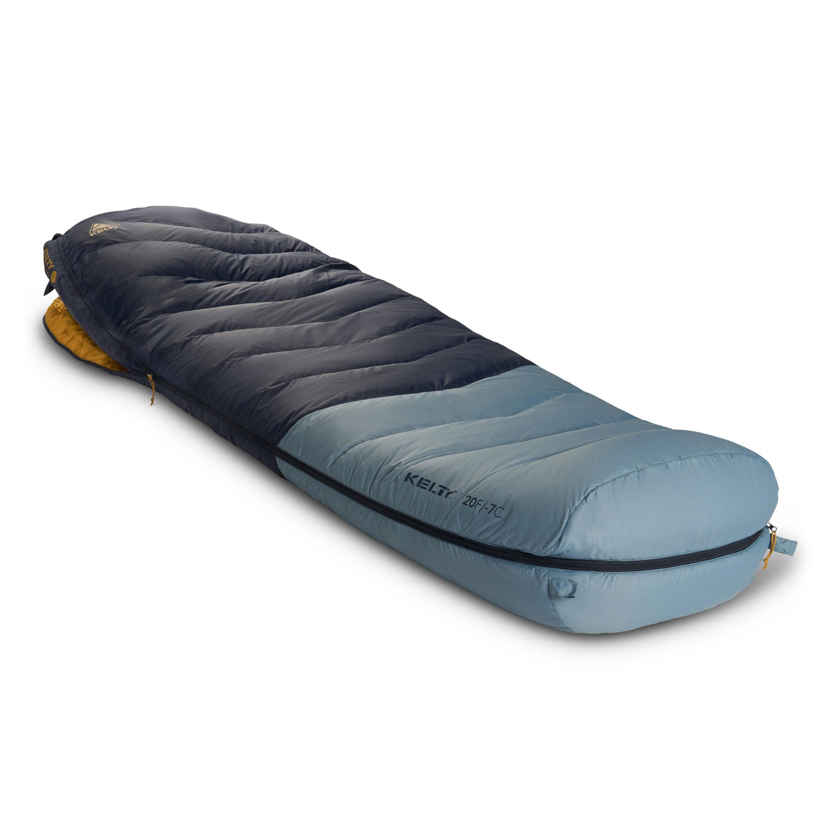 Kelty Supernova 20°F (-7°C) 550-Fill Down Sleeping Bag - Long, Right-Hand Zip - Pageant Blue/Windward Blue/Olive Oil