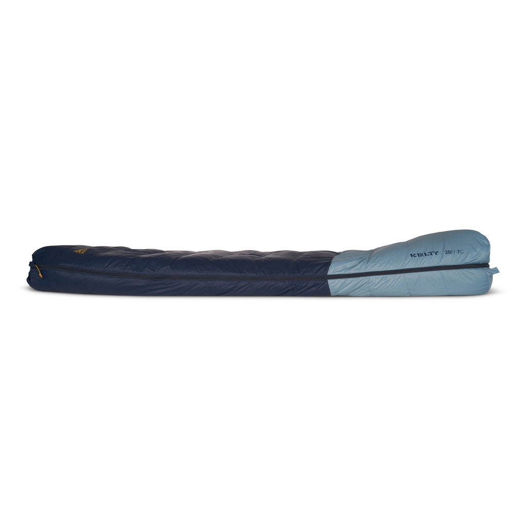 Kelty Supernova 20°F (-7°C) 550-Fill Down Sleeping Bag - Regular, Right-Hand Zip - Pageant Blue/Windward Blue/Olive Oil