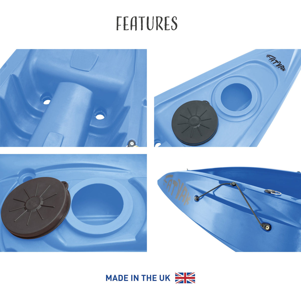 Kaafu Solo Kayak – Blue Complete Package
