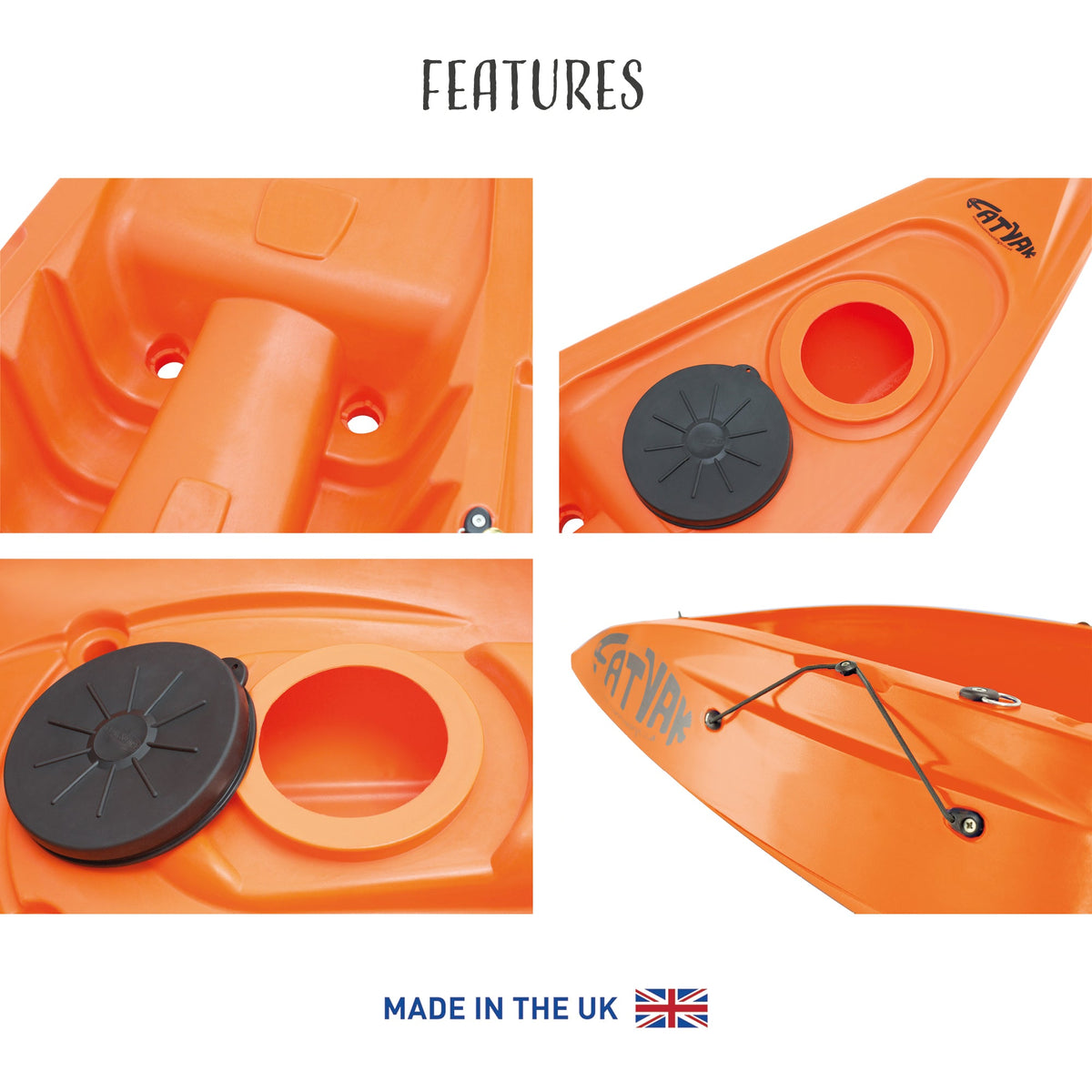 Kaafu Solo Kayak – Orange