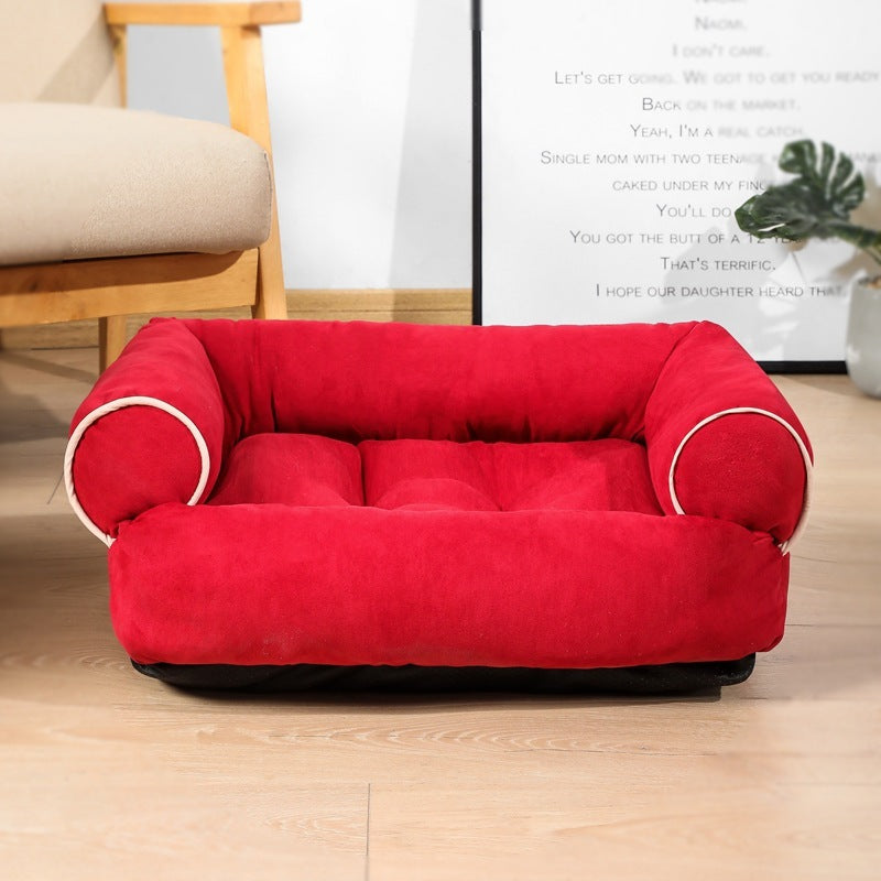 Plush Dog Sofa Bed – 9 Colours, Sizes S–5XL
