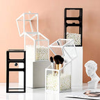 London Boutique Makeup Brush Organiser with Lid – White