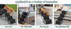 The Fellie Foldable Dog Ramp – Adjustable Non-Slip Pet Steps for Cars & Beds – 80kg Capacity