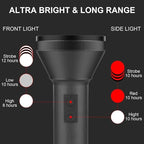 Masmejor LED Torch Rechargeable, Super Bright Torches Long Working Time Camping