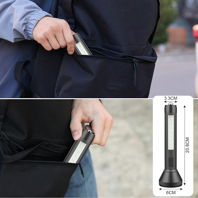 Masmejor LED Torch Rechargeable, Super Bright Torches Long Working Time Camping