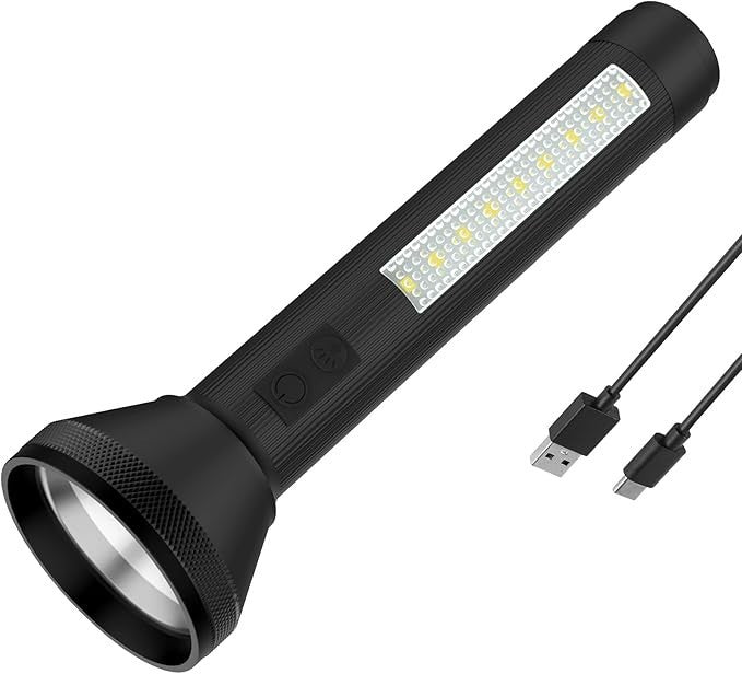 Masmejor LED Torch Rechargeable, Super Bright Torches Long Working Time Camping