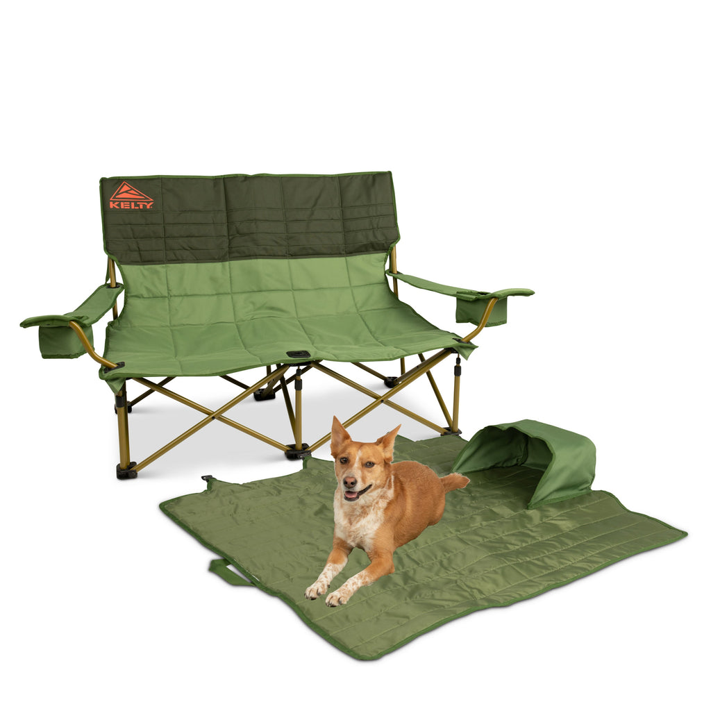 Kelty Low Loveseat Double Camping Chair — Dill / Duffle