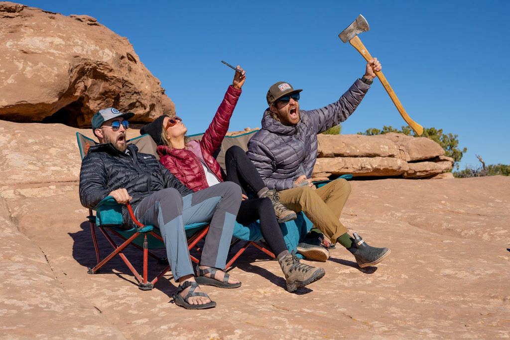 Kelty Lowdown Three-Seater Camping Couch — Deep Lake / Fallen Rock