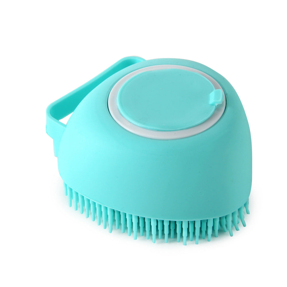 Silicone Shampoo Dispensing Bath Brush for Dogs & Cats