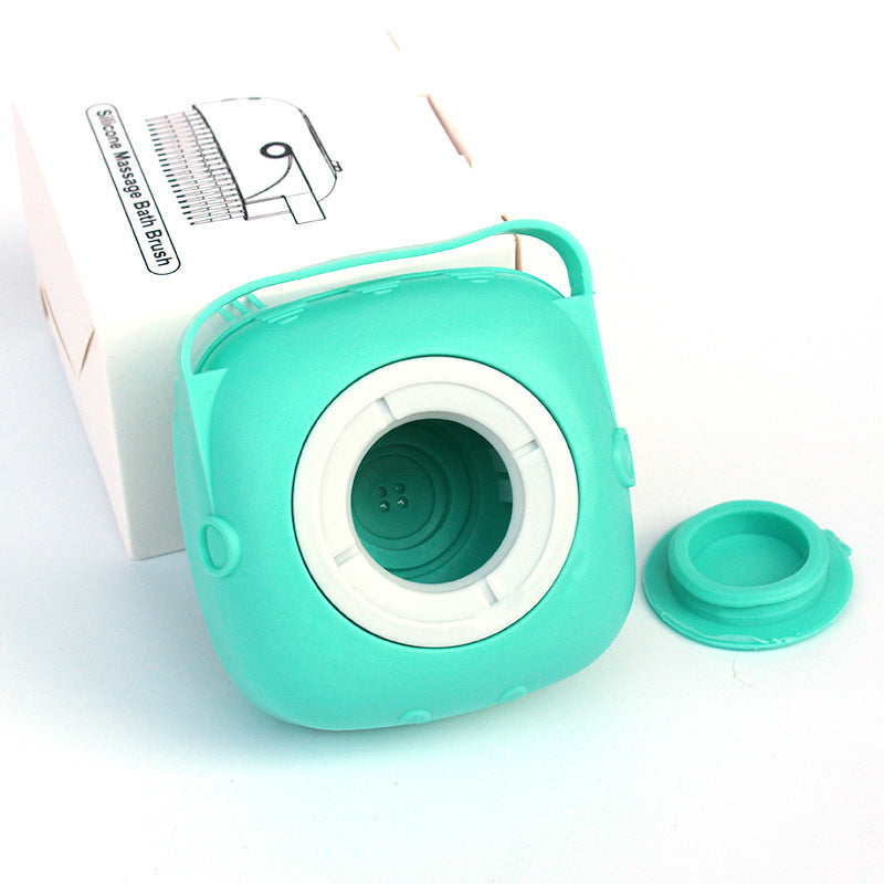 Silicone Shampoo Dispensing Bath Brush for Dogs & Cats