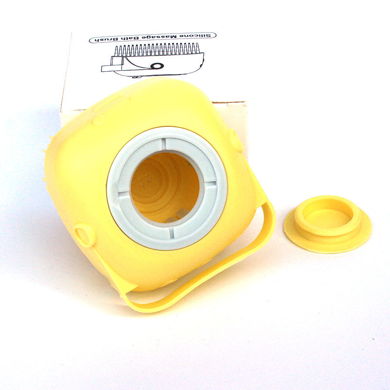 Silicone Shampoo Dispensing Bath Brush for Dogs & Cats