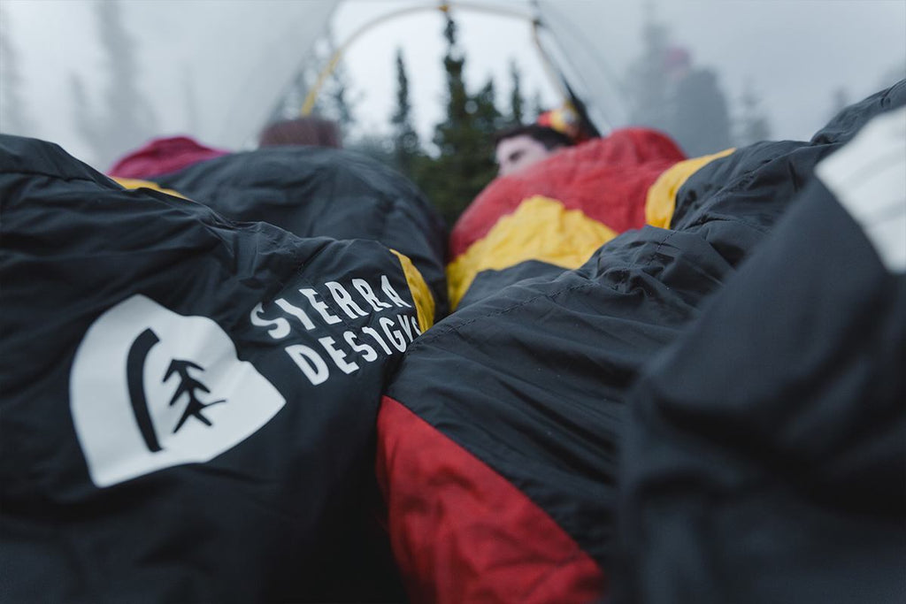 Sierra Designs Nitro 20°F (-7°C) 800-Fill DriDown Sleeping Bag - Long - Red/Yellow/Peat
