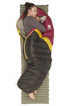 Sierra Designs Women's Nitro 20°F (-7°C) 800-Fill DriDown Sleeping Bag - Regular - Sangria/Yellow/Peat