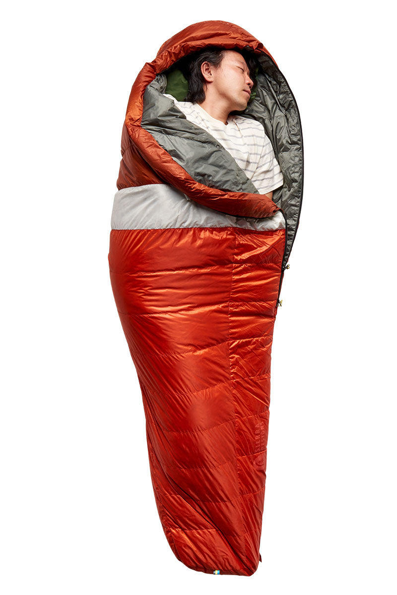 Sierra Designs Get Down 35°F (-3°C) 550-Fill DriDown Sleeping Bag - Regular - Red