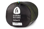 Sierra Designs Get Down 20°F (-7°C) 550-Fill DriDown Sleeping Bag - Long - Green/White