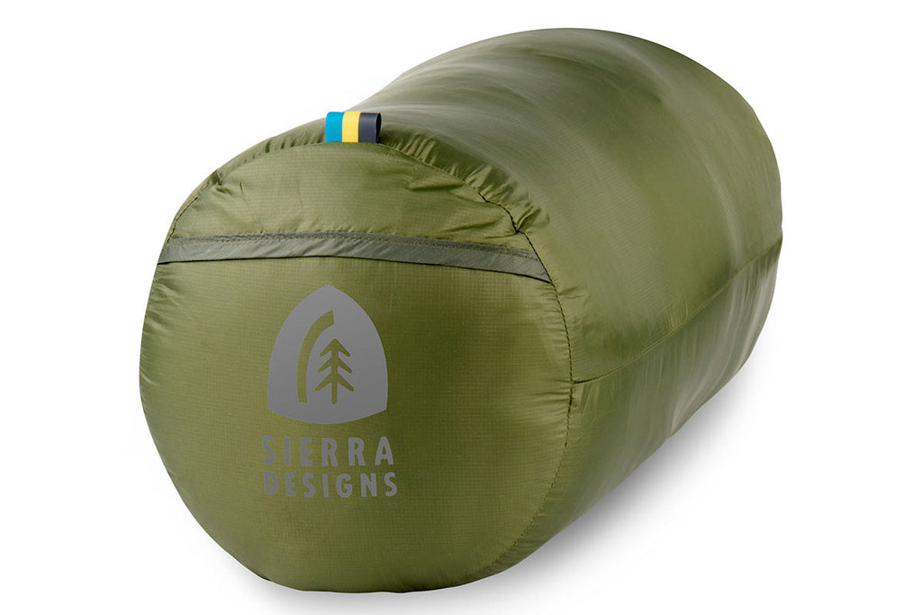 Sierra Designs Get Down 20°F (-7°C) 550-Fill DriDown Sleeping Bag - Long - Green/White