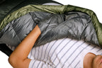 Sierra Designs Get Down 20°F (-7°C) 550-Fill DriDown Sleeping Bag - Regular - Green/White