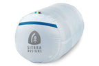 Sierra Designs Women's Get Down 20°F (-7°C) 550-Fill DriDown Sleeping Bag - Regular - Light Blue/Blue