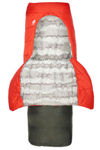 Sierra Designs Frontcountry Bed 20°F (-7°C) Synthetic Sleeping Bag - Long - Red/Grey