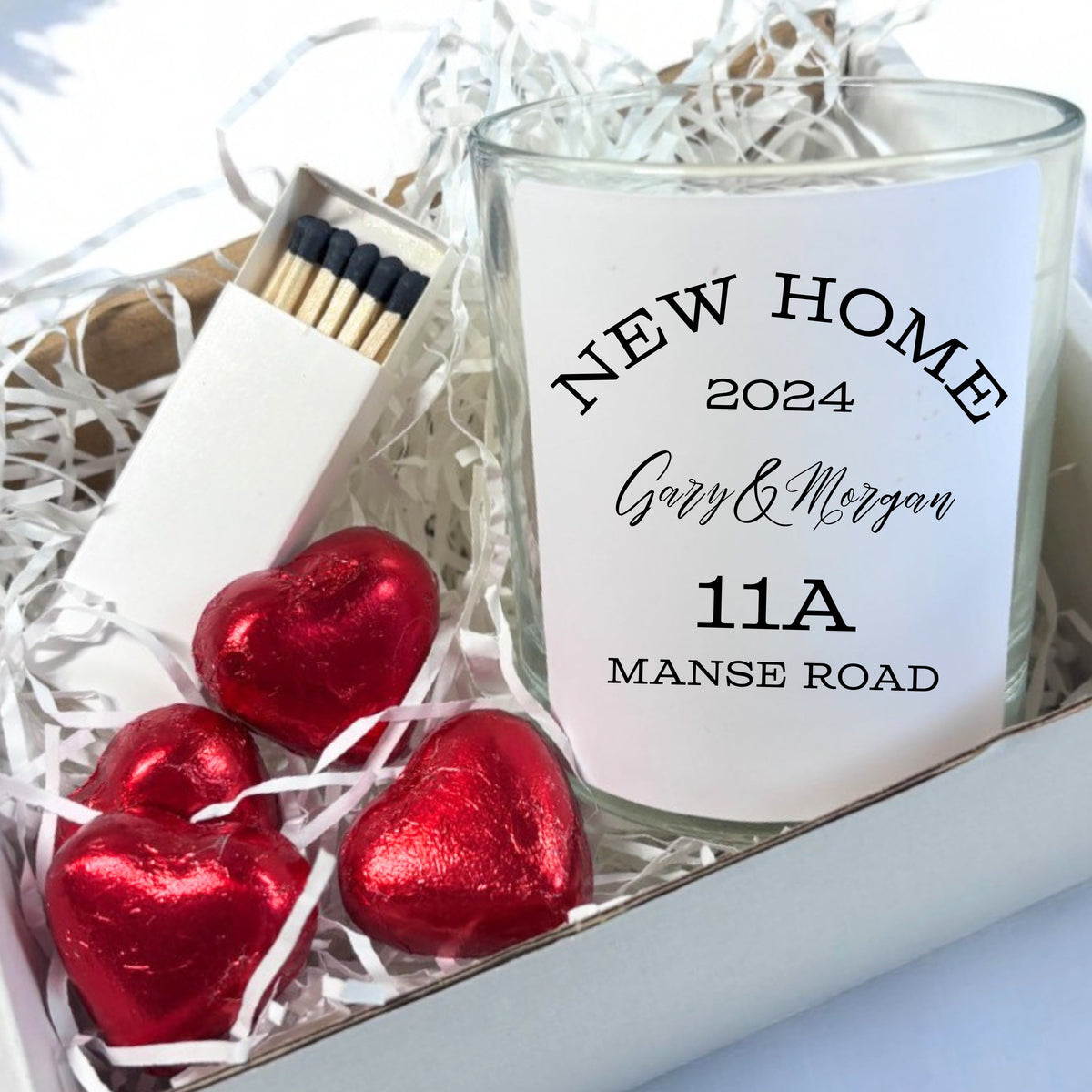 Personalised New Home Candle Gift Set