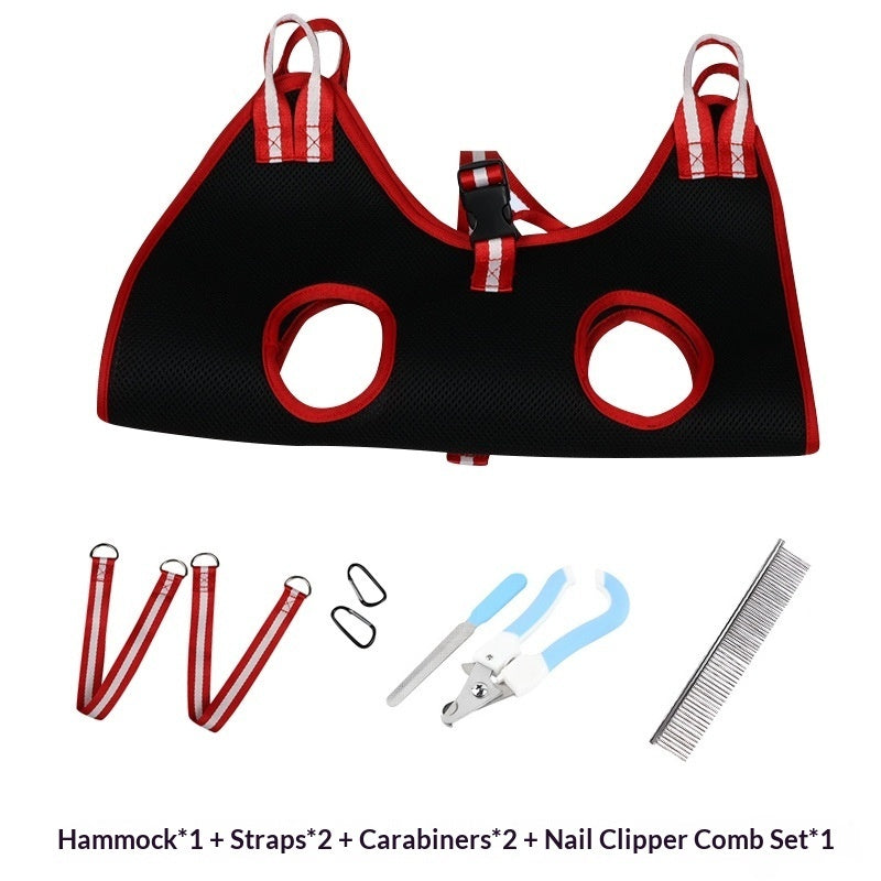 Pet Grooming Hammock for Dogs & Cats | Nail Trimming Support Sling