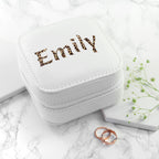 Personalised Animal Print Travel Jewellery Case