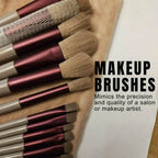 Ammuri 13-Piece Makeup Brush Set with Travel Pouch