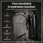 ION8 920ml Insulated Water Bottle – Black