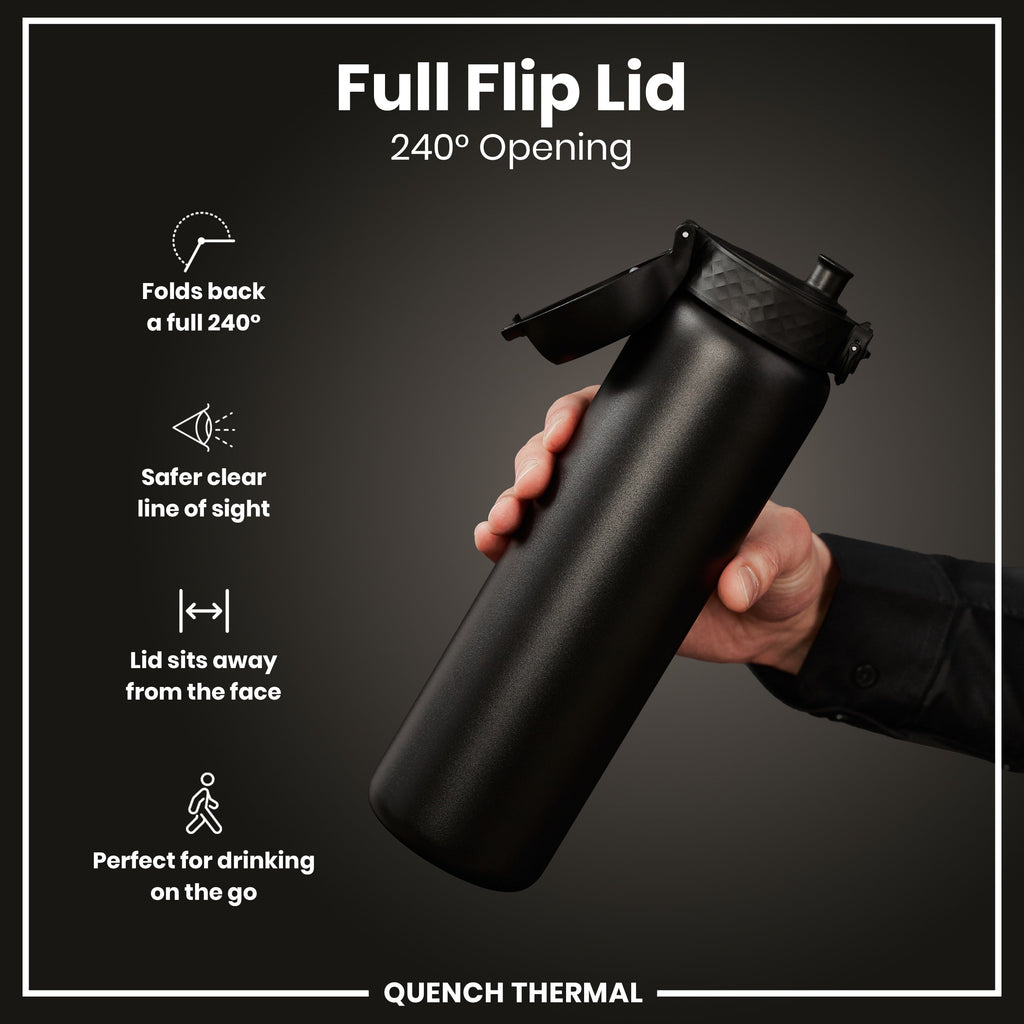 ION8 920ml Insulated Water Bottle – Black